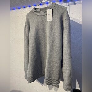 Jack & Jones Classic Gray Crewneck Sweater NEW Size Large